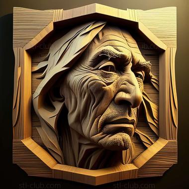 3D model Francis Day artist American artist (STL)